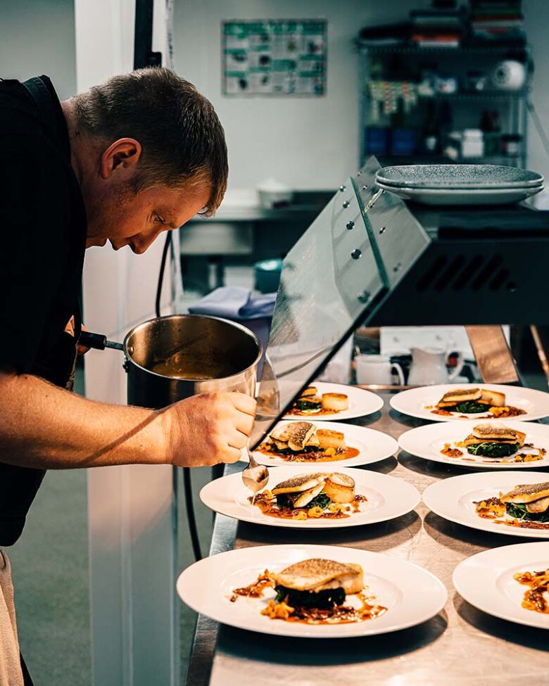 inside kitchen of Patchogue pizzeria