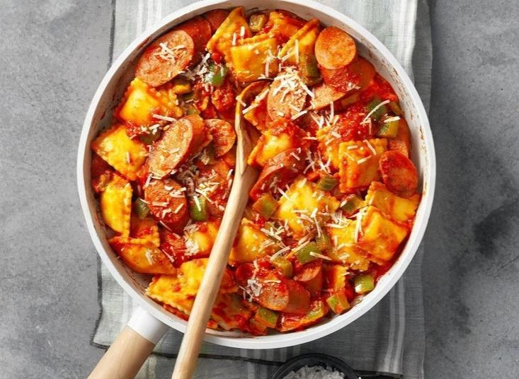Ravioli & Sausage